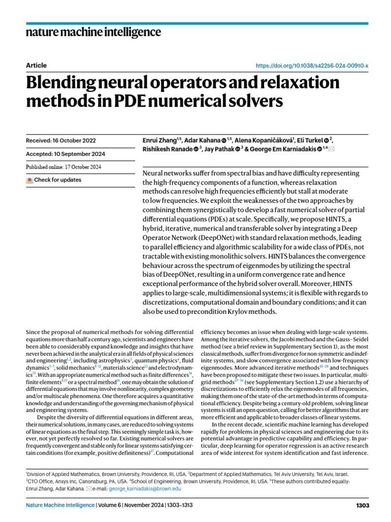 Hybrid Neural Solver for PDEs | PDF | Numerical Analysis | Partial ...