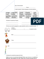 Prueba Sustantivos y Adjetivos