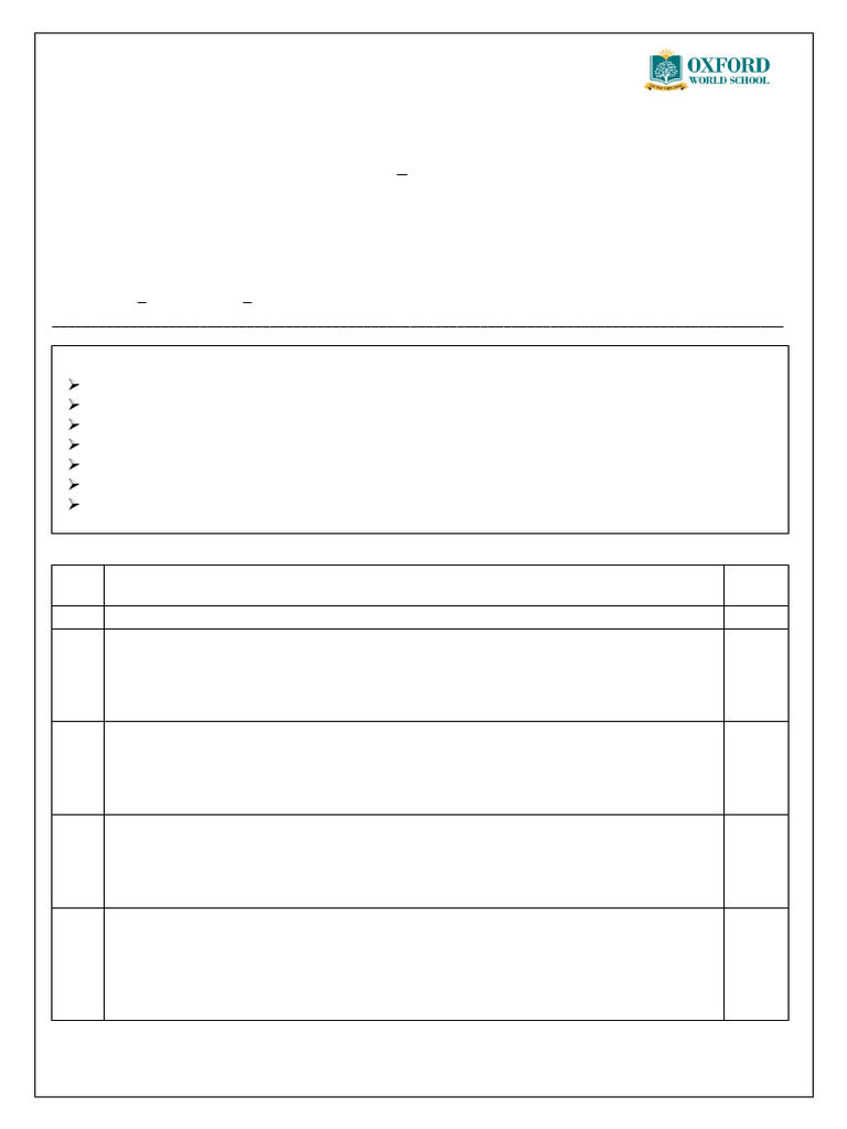 Grade 6 Computer Science Test Paper | PDF | Computer Data Storage ...