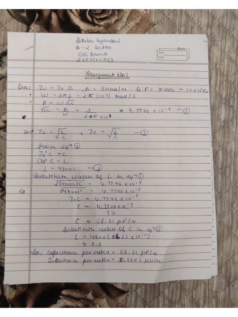 Diksha Gyamlani ECE EW Assignment 1 | PDF
