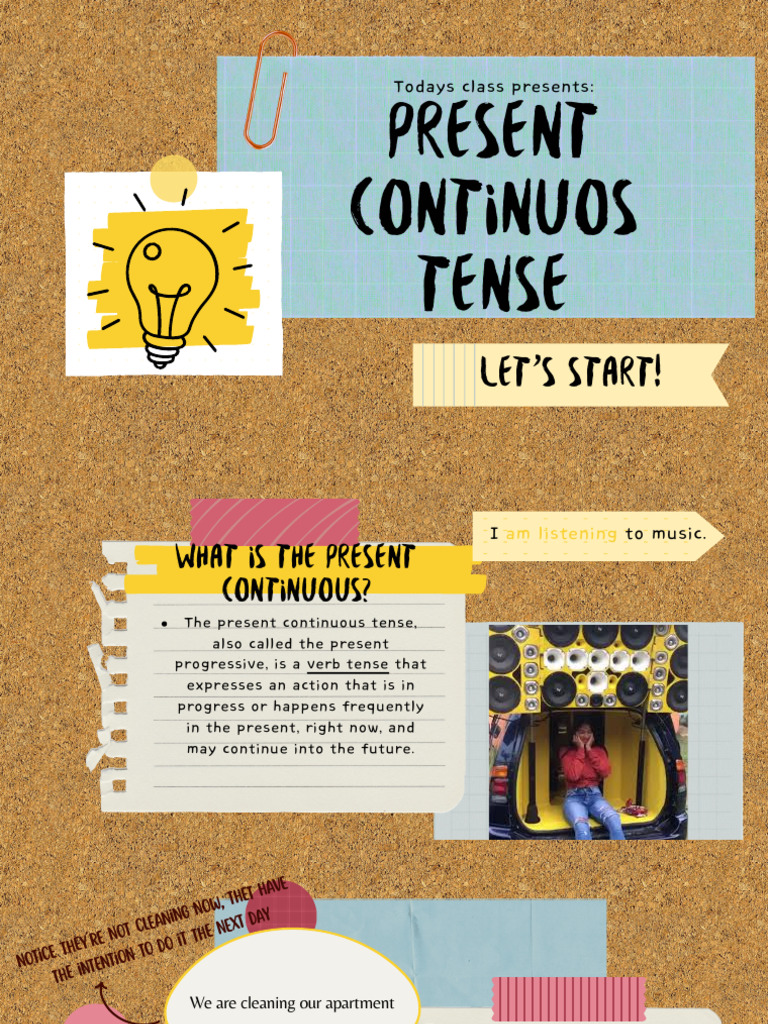 Understanding Present Continuous Tense | PDF | Verb | Linguistics