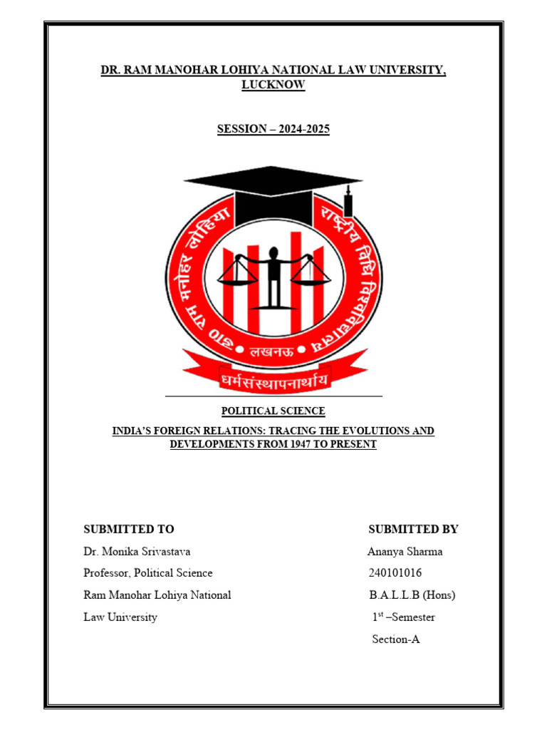 Political Science Project Senior | PDF | International Relations ...