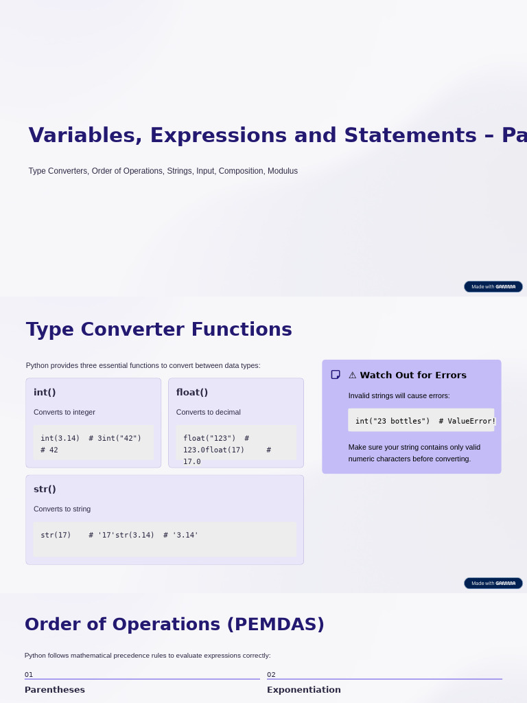 Python Data Types and Operations Guide | PDF | String (Computer Science ...