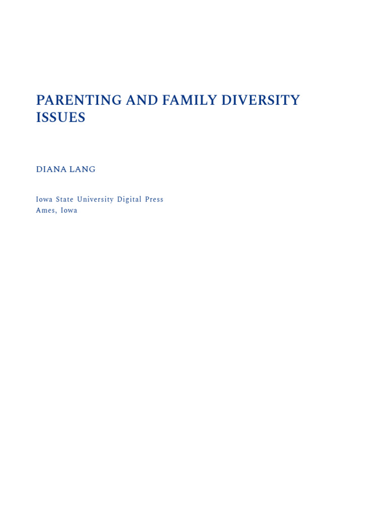 Parenting and Family Diversity Issues 1653654847. Print | PDF ...