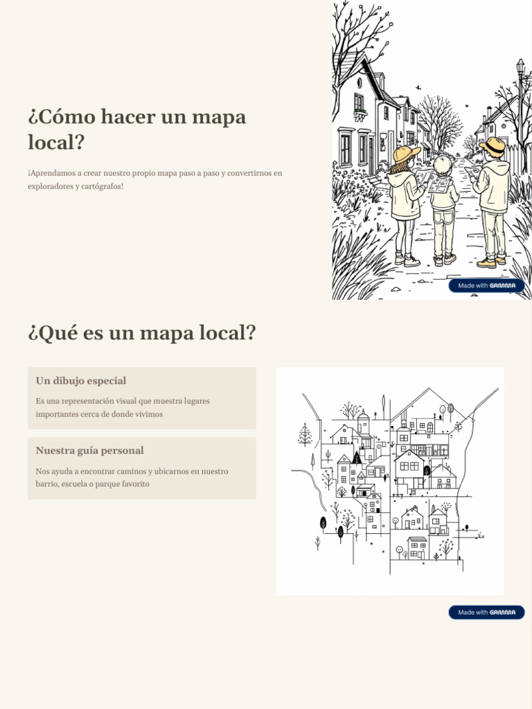 Cómo crear un mapa local paso a paso | PDF | Mapa | Dibujo