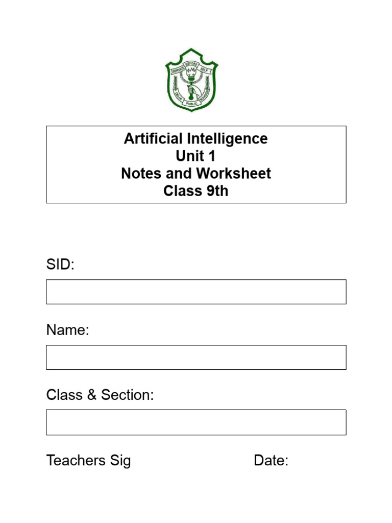 AI Basics for 9th Grade Students | PDF | Artificial Intelligence ...