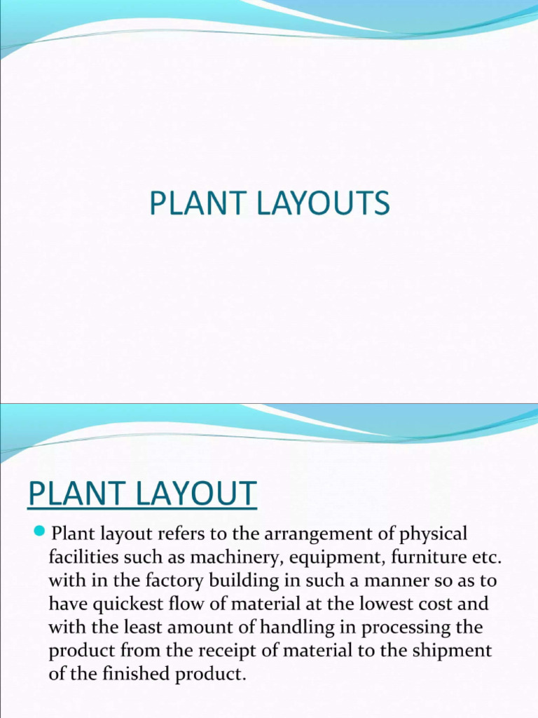 Plant Layout and Its Types | PDF