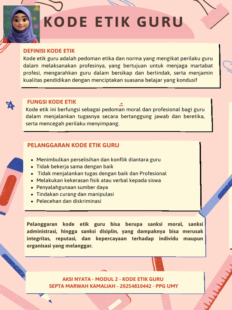 Pelanggaran Kode Etik Guru dan Dampaknya | PDF