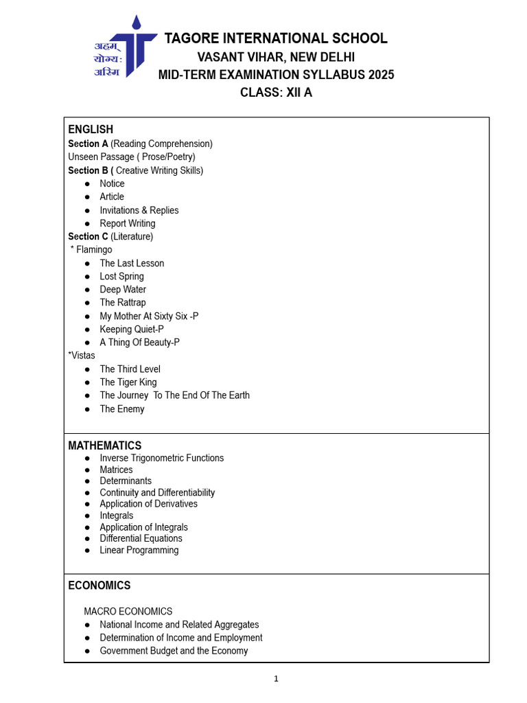 Class Xii a Mid Term 25.Docx | PDF