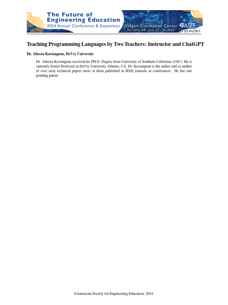 Teaching C++ with ChatGPT Integration | PDF | Pointer (Computer ...