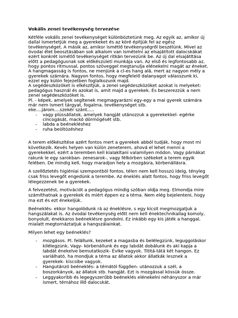 ZENE-1 Tétel | PDF