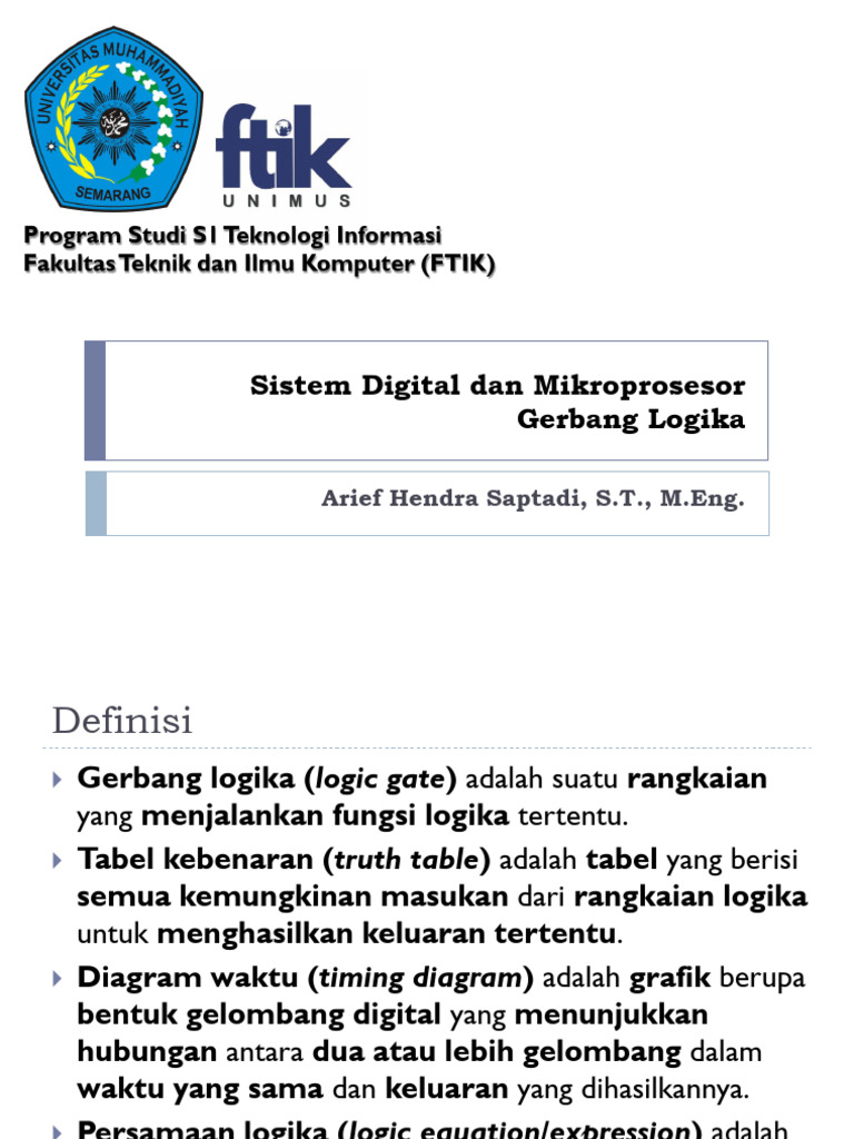 Gerbang Logika | PDF