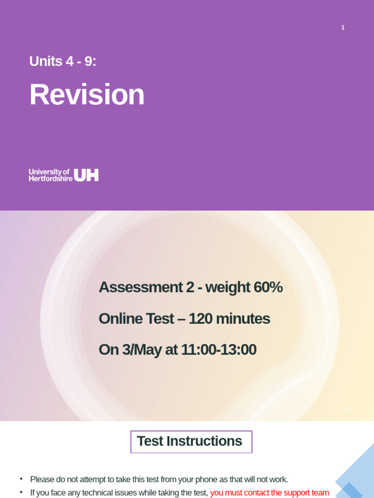 Test 2 Revision Lecture | PDF | Equity (Finance) | Expense