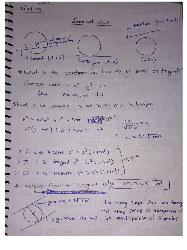 Circle Lecture 3 | PDF