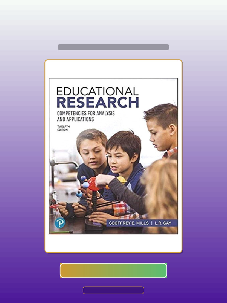 Answers For Educational Research Competencies For Analysis and Applications 12th Edition | PDF ...