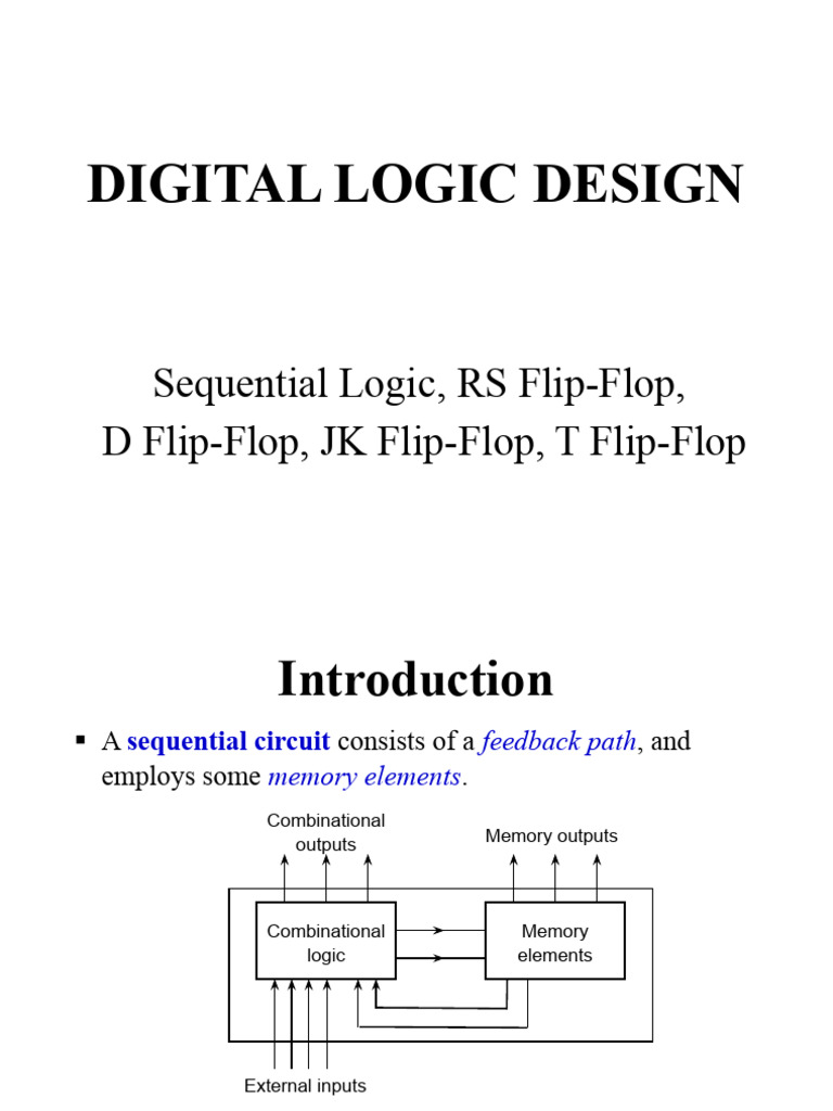 Lecture 9 (Sequential Circuit-FF) Spring 2023 | PDF | Electronic ...