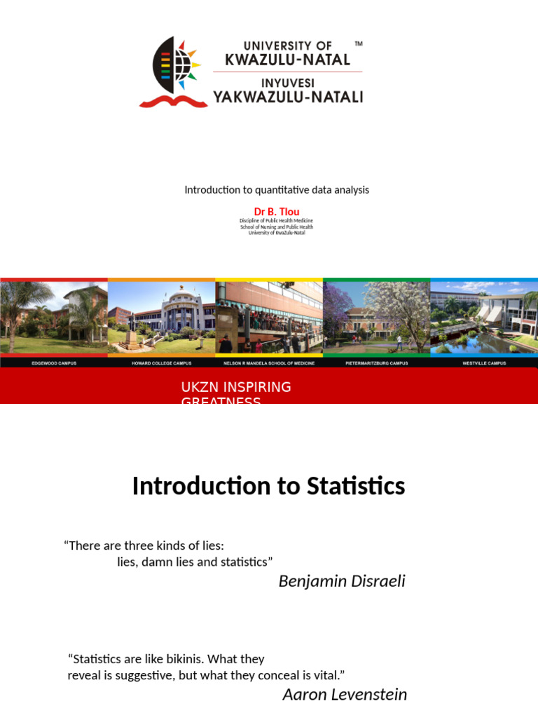 Descriptive Statistics Notes-Tlou | PDF | Median | Quartile