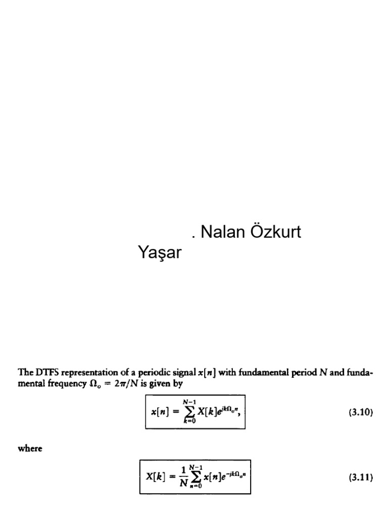 Discrete Time Fourier Series Overview | PDF