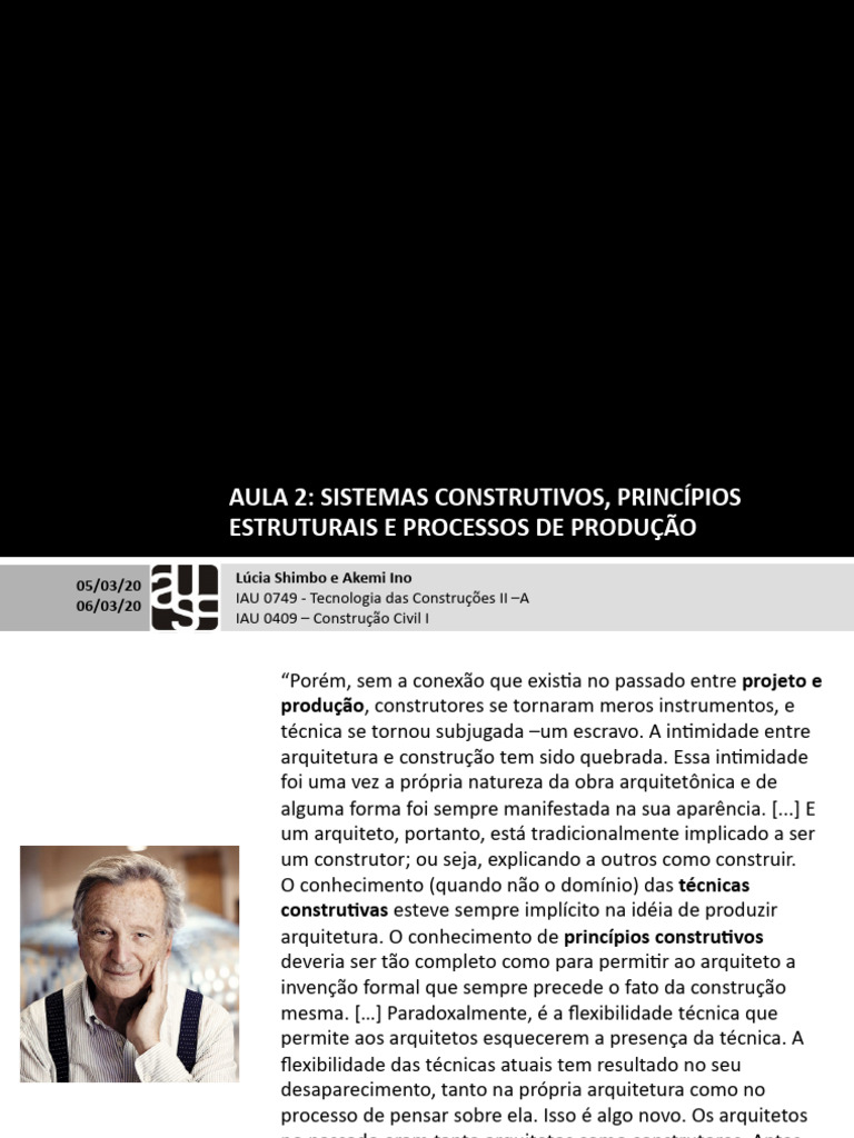 Sistemas Construtivos e Princípios Estruturais | PDF