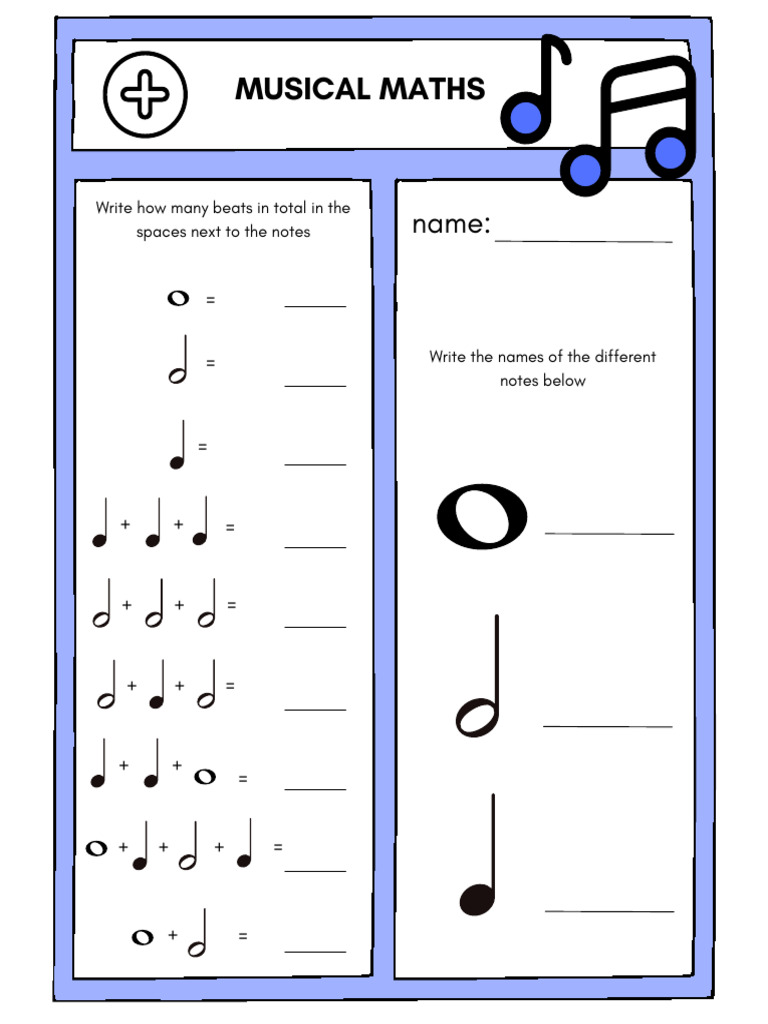 Musical Maths: Counting Beats | PDF