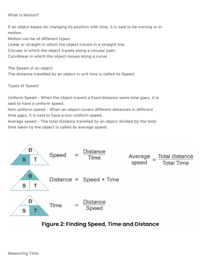 Understanding Motion and Speed Concepts | PDF | Clock | Pendulum