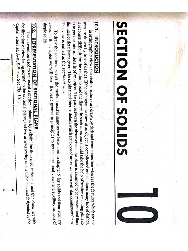 Section of Solids | PDF