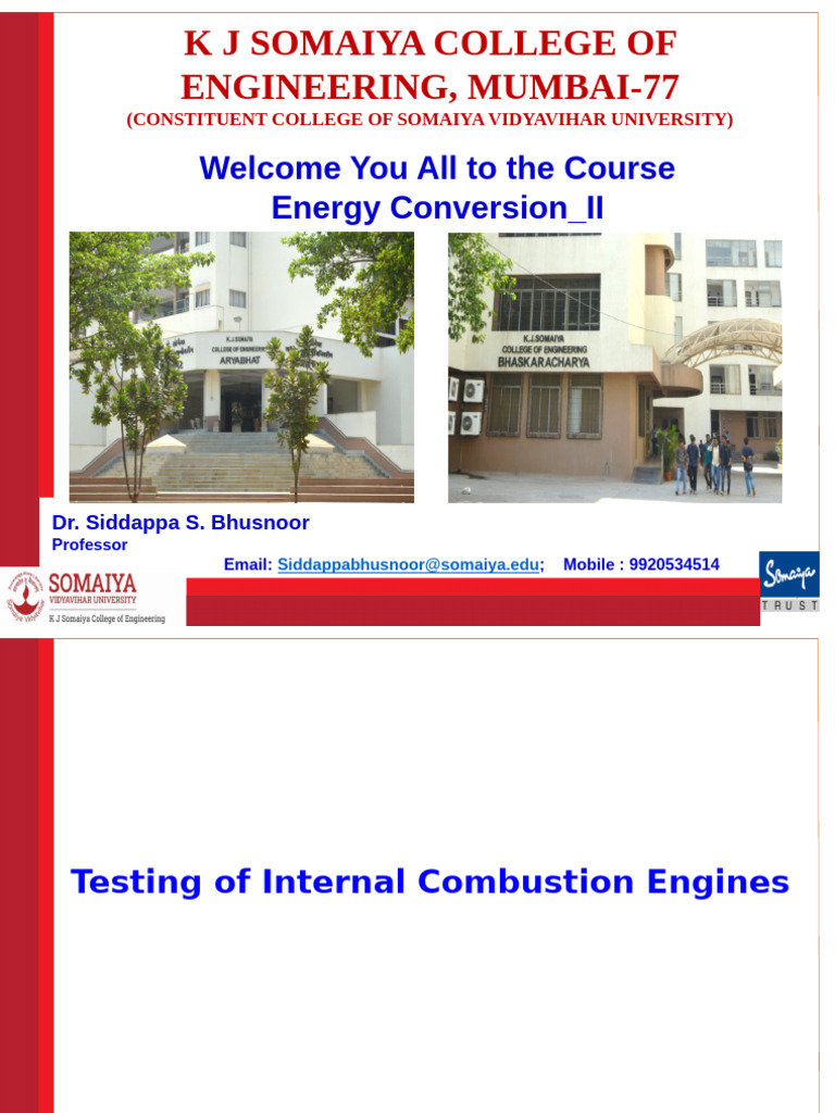Module 4.1 Testing of I C Engines | PDF | Engines | Internal Combustion ...