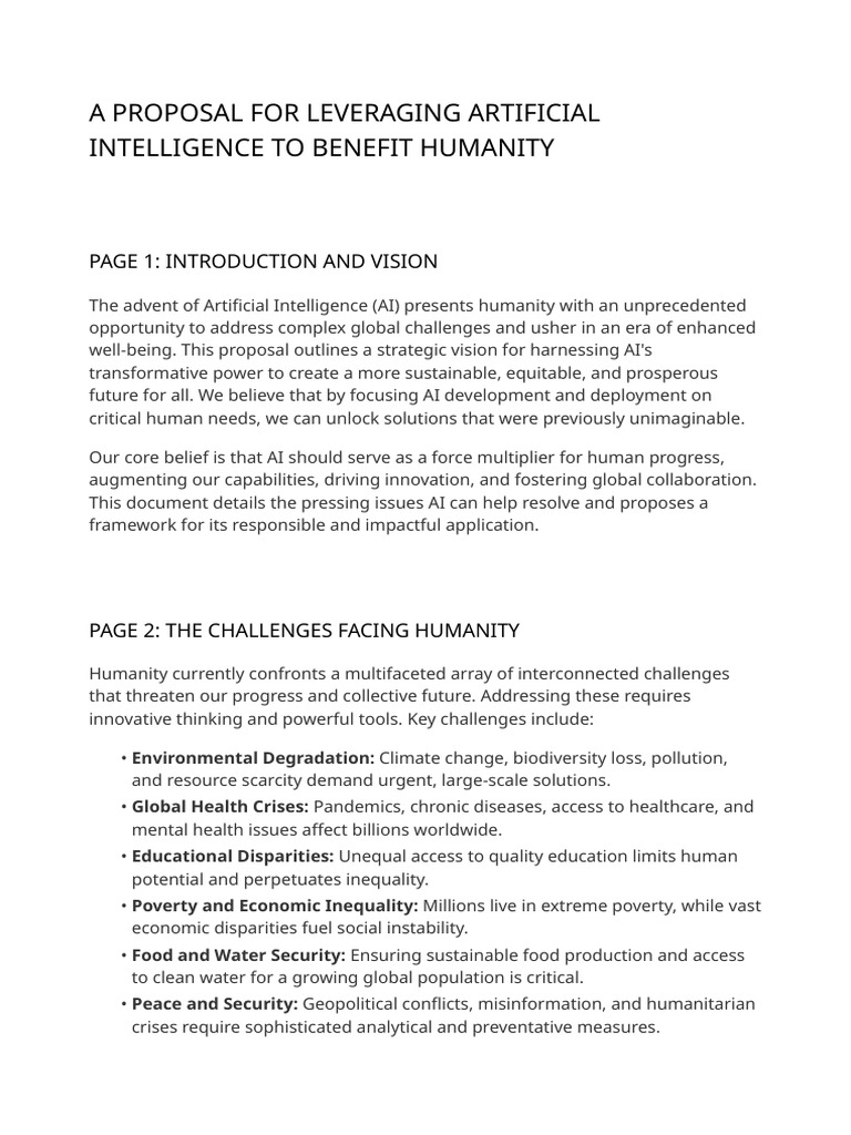 AI for Global Challenges and Solutions | PDF | Artificial Intelligence ...