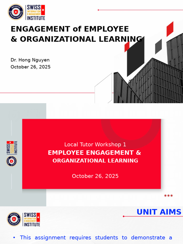 MAHRM - Employee Engagement&Organizational Learning - Local Tutor WS ...