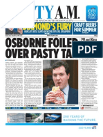 Diamond'S Fury: Osborne Foiled Over Pasty Tax