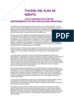 Implementacion Del Plan de Mantenimiento