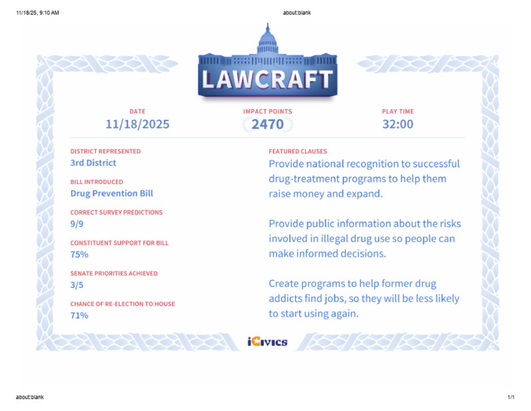 Lawcraft Game | PDF