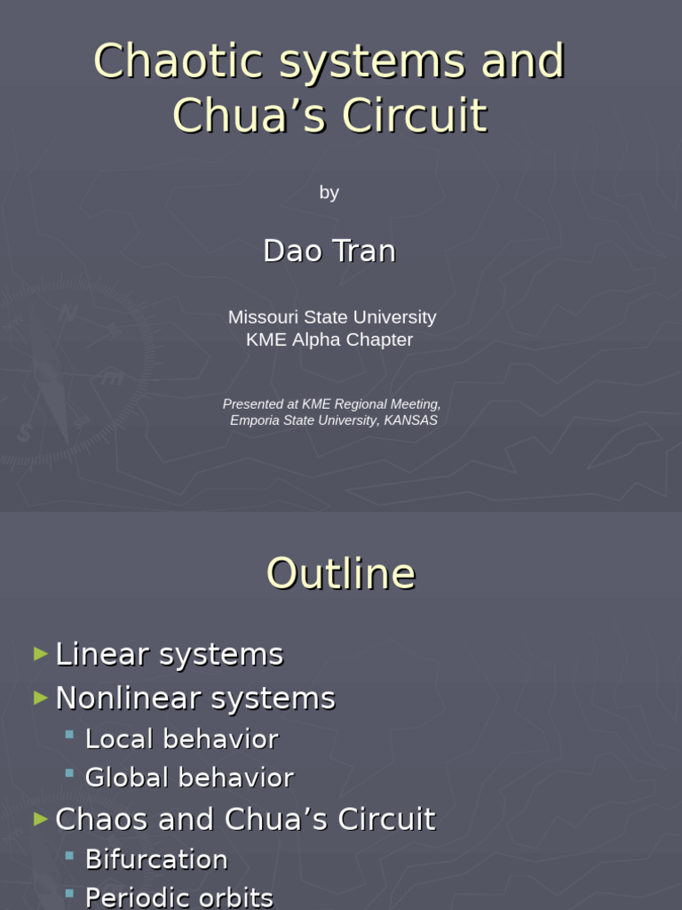 Chaos in Chua's Circuit Explained | PDF | Stability Theory | Electrical ...