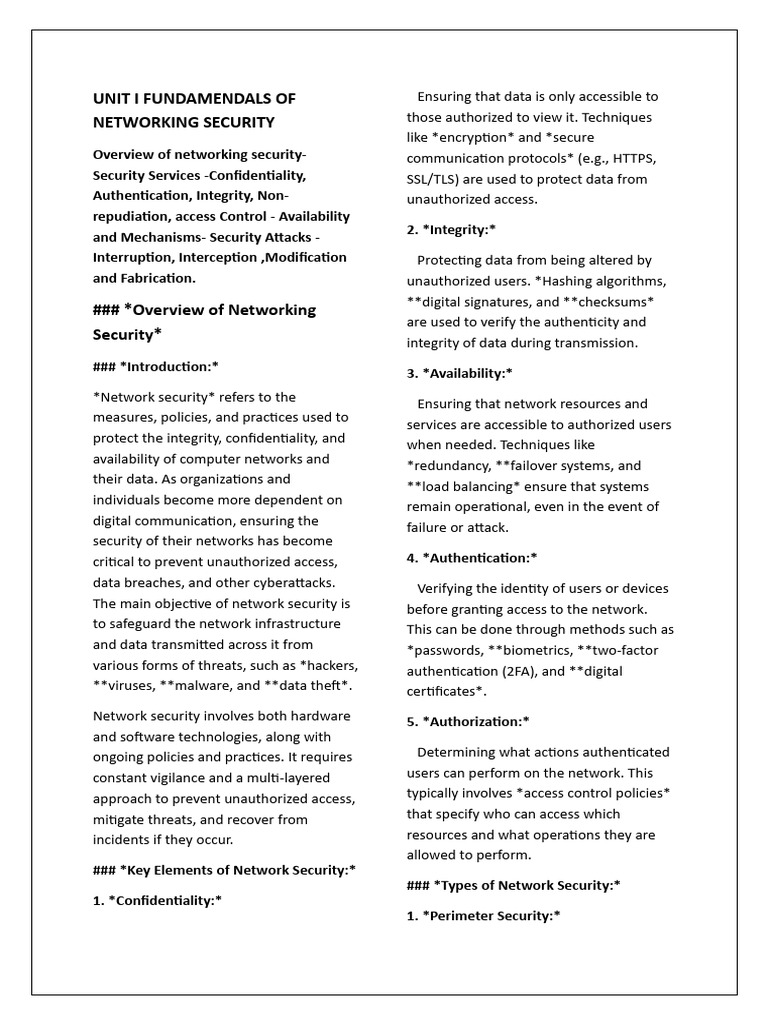 NS Notes | PDF | Security | Computer Security