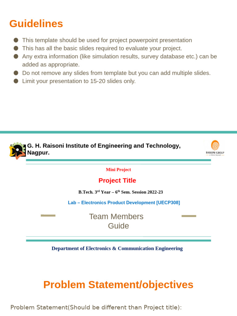 Miniprojectpresentationtemplate 230424015601 9b148202 | PDF