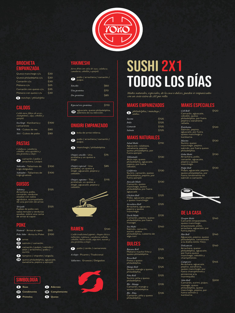 Menú Yoko Tabloide 2021 - 3 1 | PDF | Alimentos | Cocina