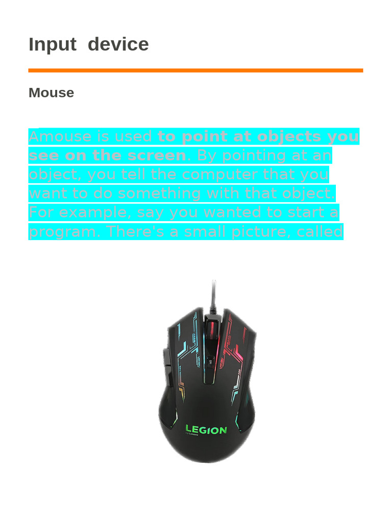 Understanding Computer Mouse Functions | PDF