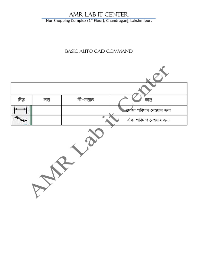Auto Cad Dimention Command | PDF