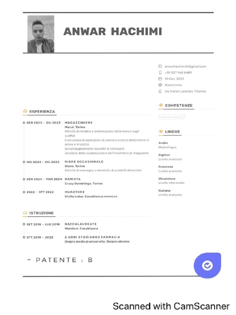 CV Nouveau Anwar Hachimi | PDF