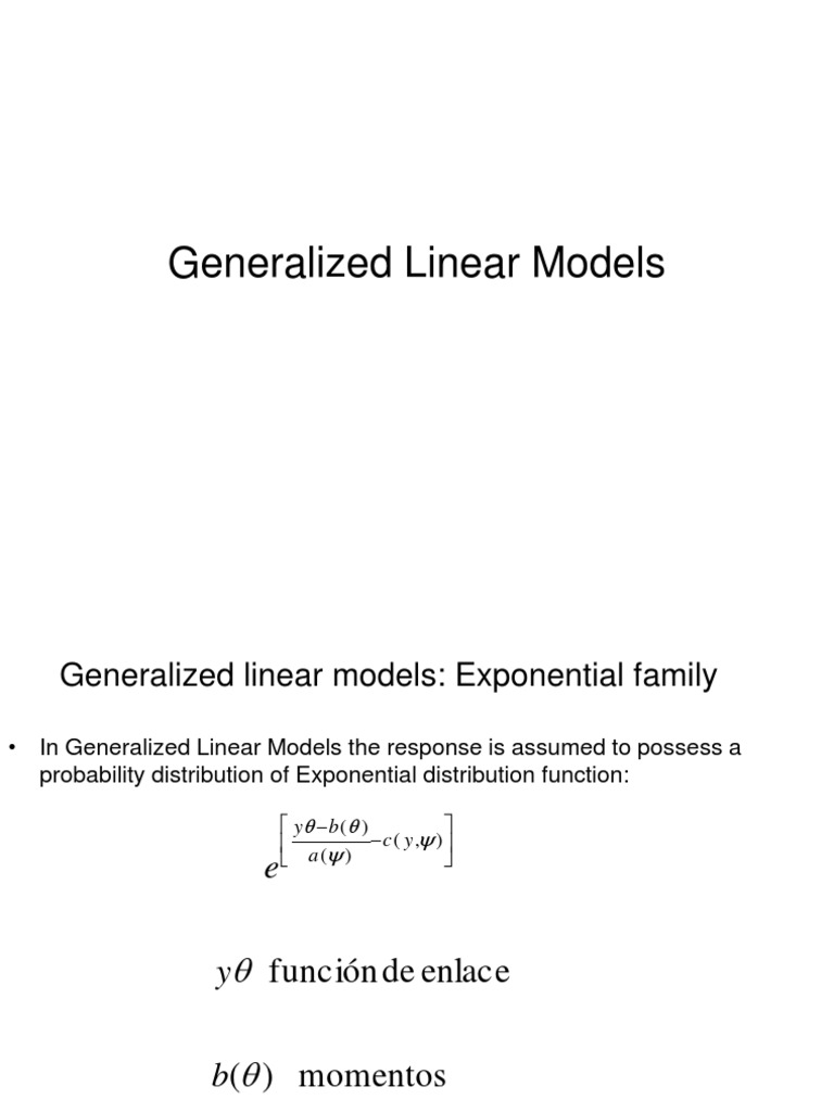 Generalized Linear Models Overview | PDF | Null Hypothesis | Conceptual ...