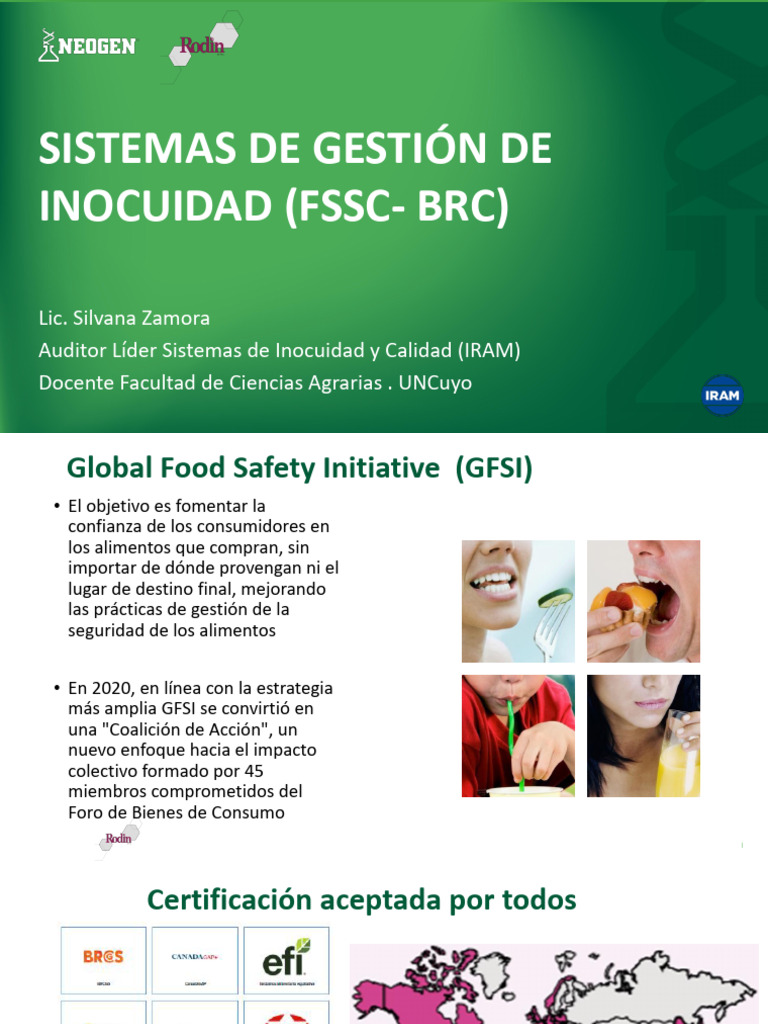 Sistemas de Gestión de Inocuidad Alimentaria | PDF | Entorno natural ...