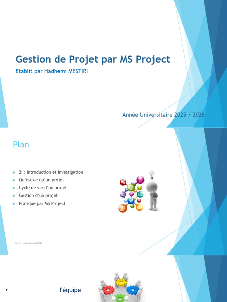 Gestion de Projet avec MS Project 2025 | PDF | Gestion de projet | Projets