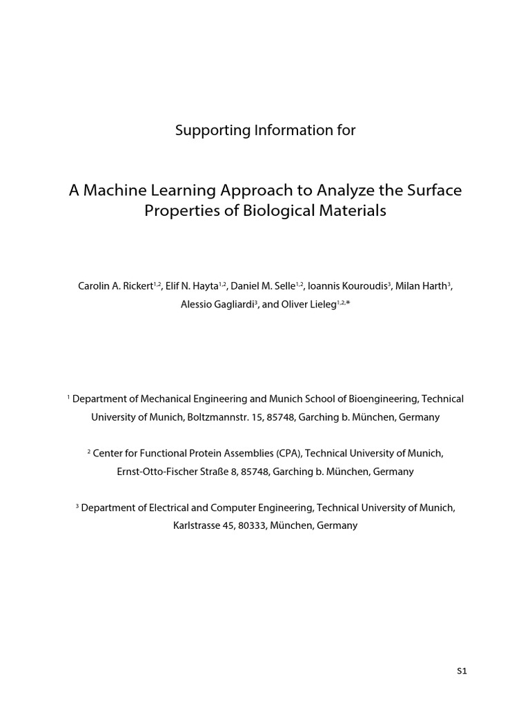 Machine Learning for Biological Material Analysis | PDF | Cross ...
