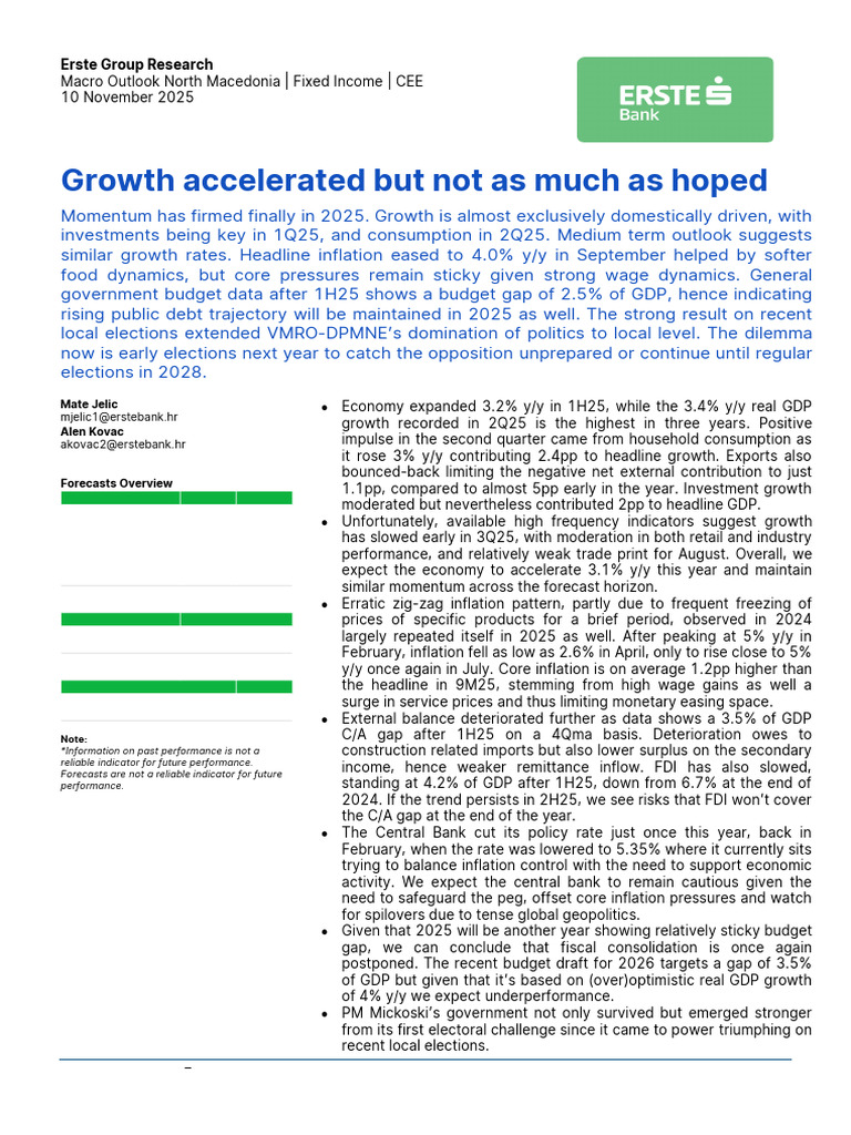 MK Growth Accelerated But Not As Much As Hoped | PDF | Inflation ...