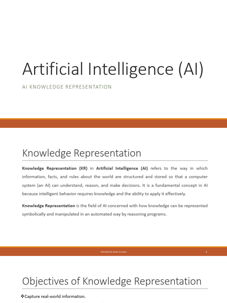 AI - Knowledge Representation | PDF | Knowledge Representation And ...