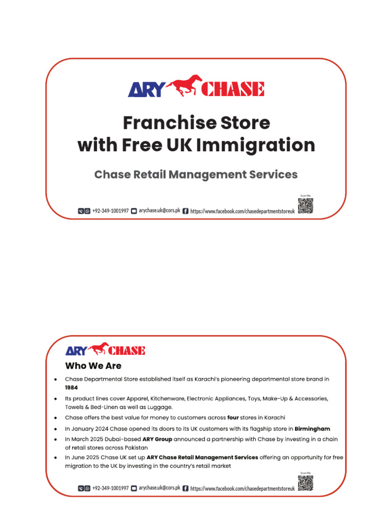 Franchise Store ARY Chase Complete | PDF | Fee | Business