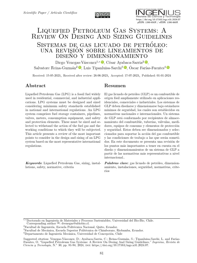 LPG Systems: Design and Sizing Review | PDF | Liquefied Petroleum Gas ...