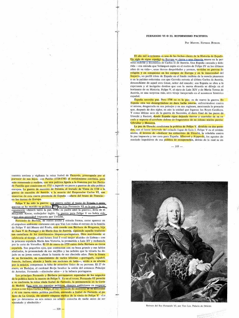 Fernando VI | PDF