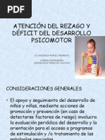Atención Del Rezago y Déficit Del Desarrollo Psicomotor