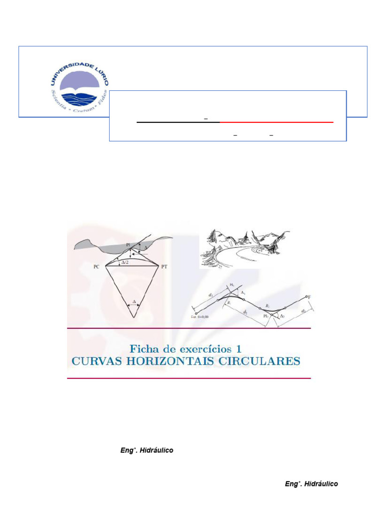 Curvas Horizontais - Exercicios2 | PDF | Curva